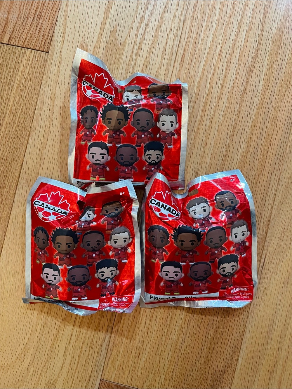 Canada Hockey Surprise Pack - Red Mystery Kids Toy Figures (3)